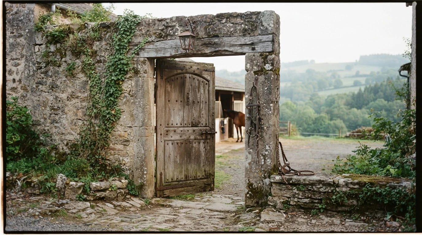 Entrée du Le Haras de l'Ardisiere, centre équestre à Effiat